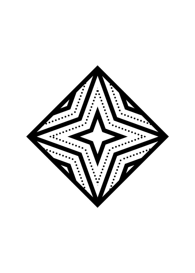 White Sacred Geometry Seal