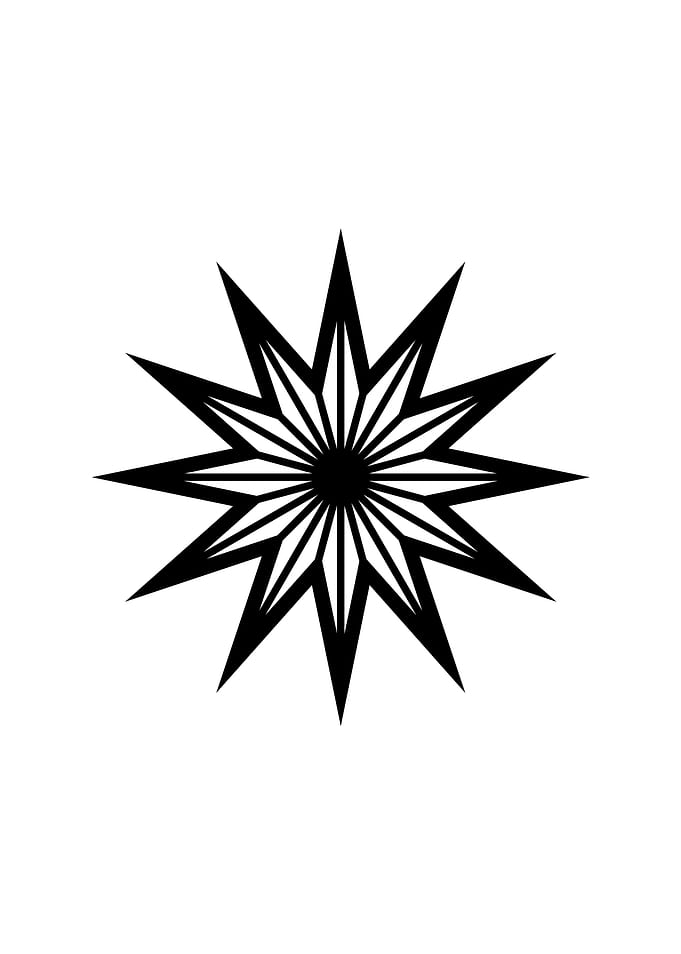 Black and White Glyph Rune
