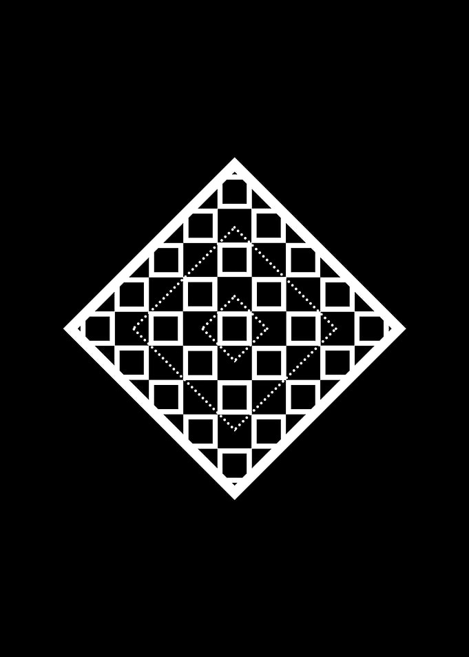 Black Geometric Glyph Rune