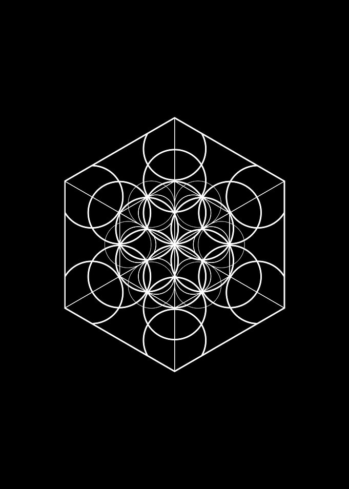 Black Glyph Mandala Rune