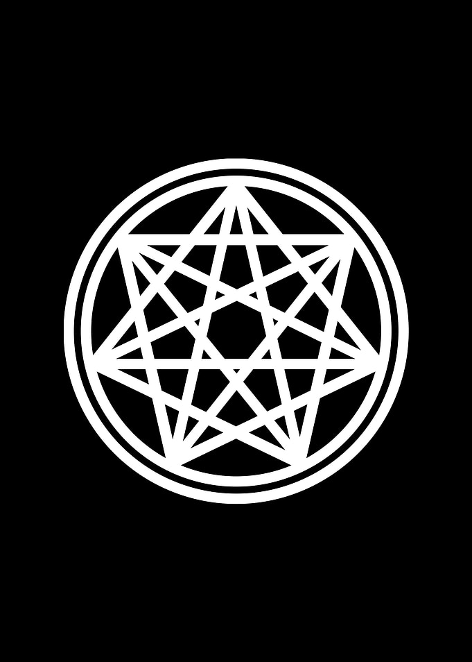 White Sacred Geometry Seal