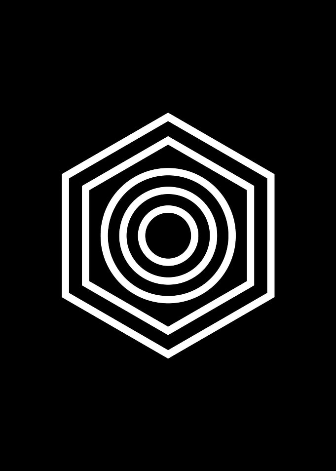 Black Sacred Geometry Rune