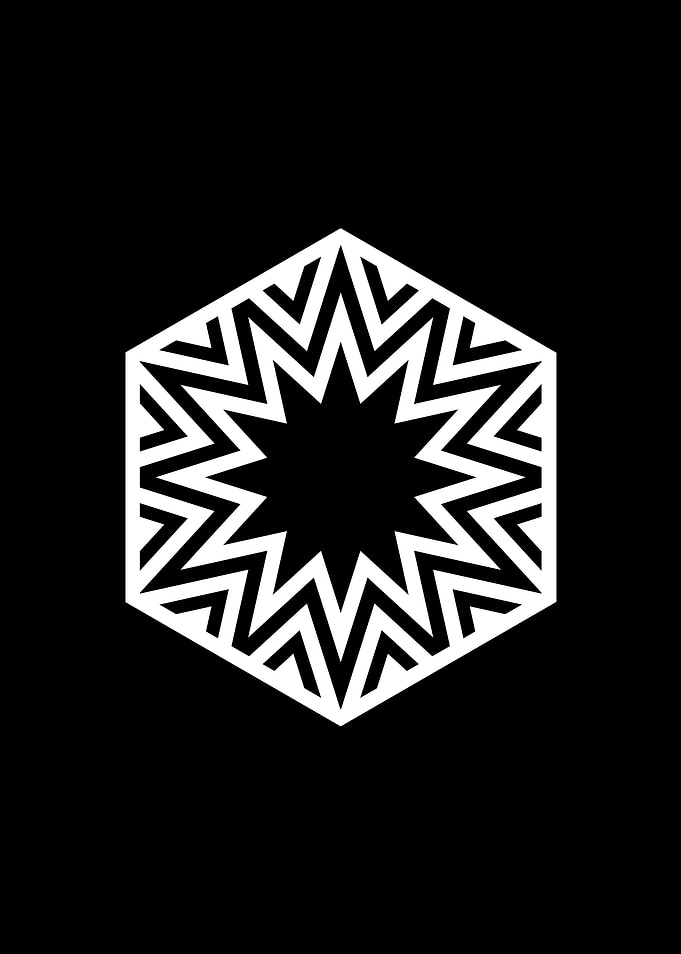 Black Sacred Geometry Rune