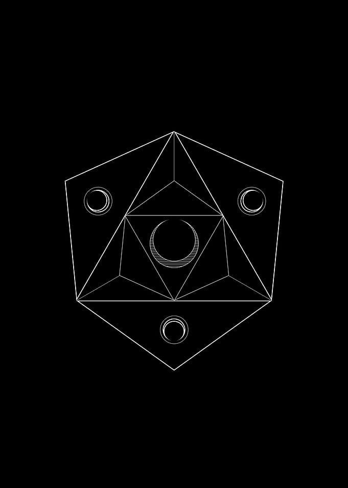 Black and White Glyph Rune