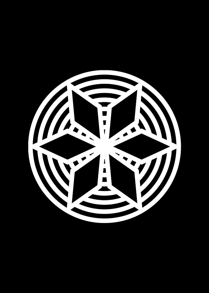 Black Geometric Glyph Rune