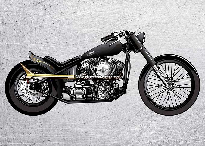 Motorbike Wall Poster 62