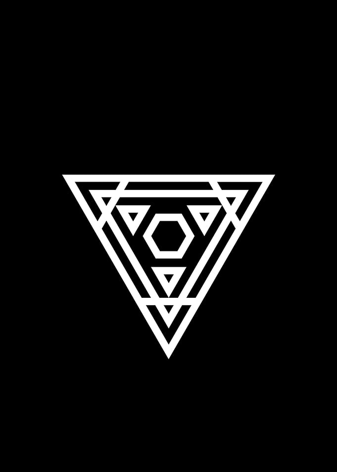 Black Glyph Mandala Rune