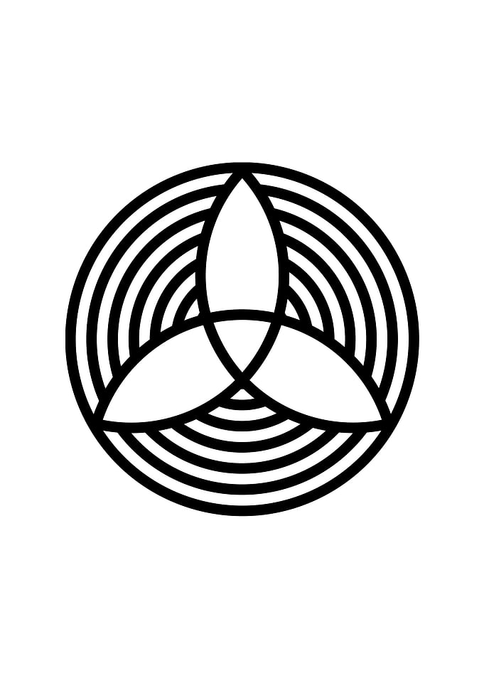 Black Geometric Glyph Rune