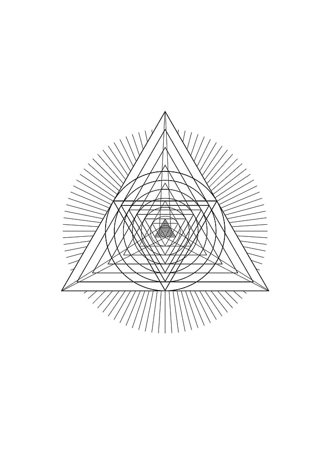 Black Sacred Geometry Rune