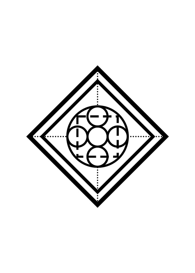 Black Sacred Geometry Rune