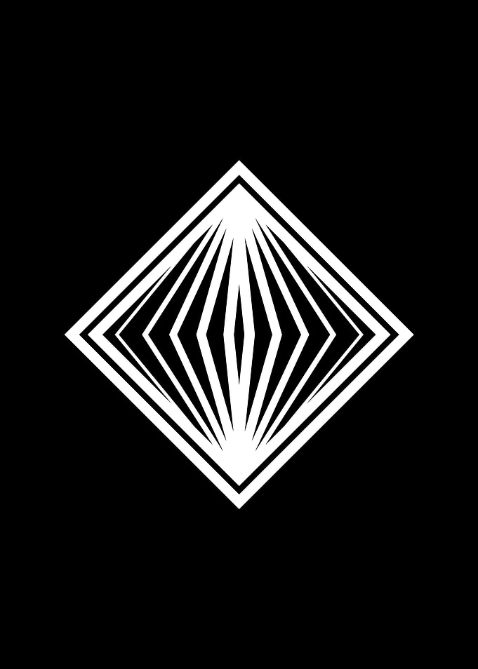 Black Geometric Glyph Rune