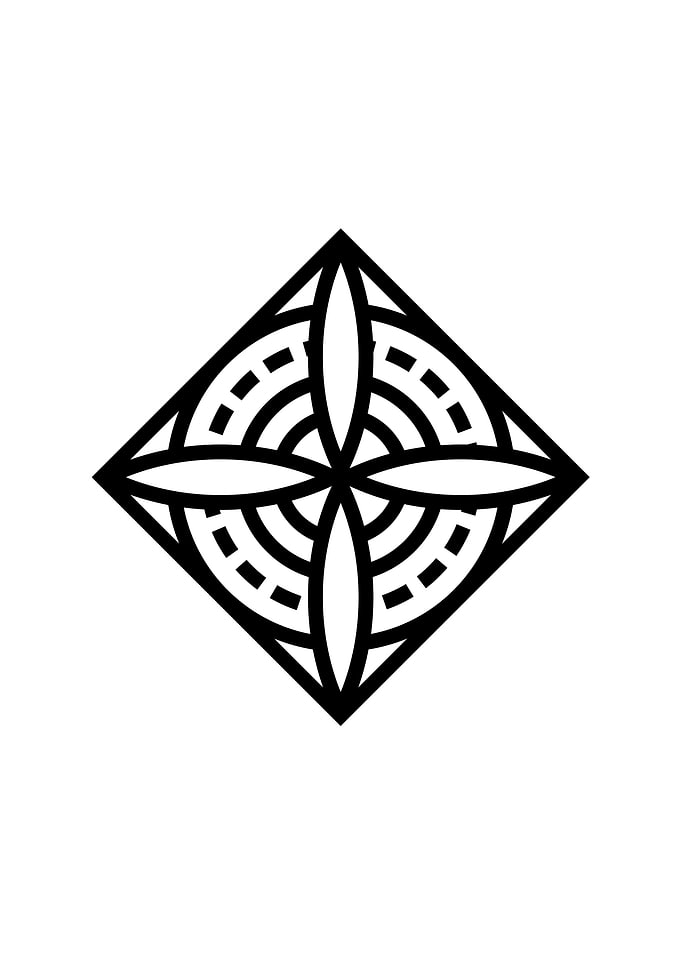 White Sacred Geometry Seal