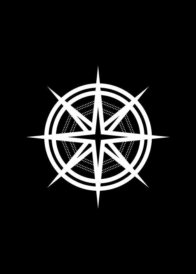 Black Geometric Glyph Rune