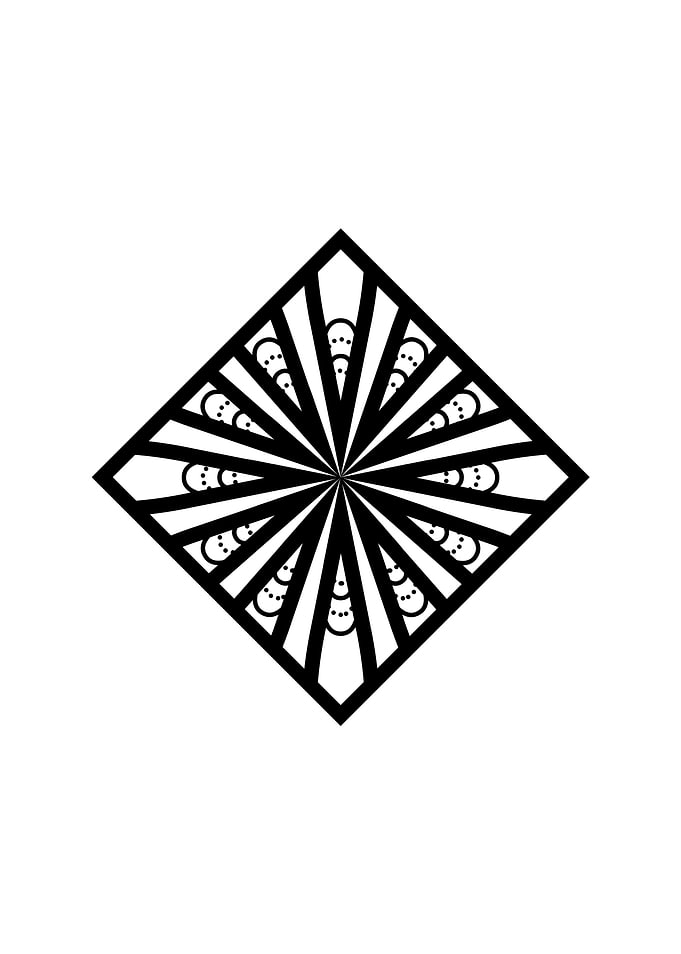White Sacred Geometry Seal