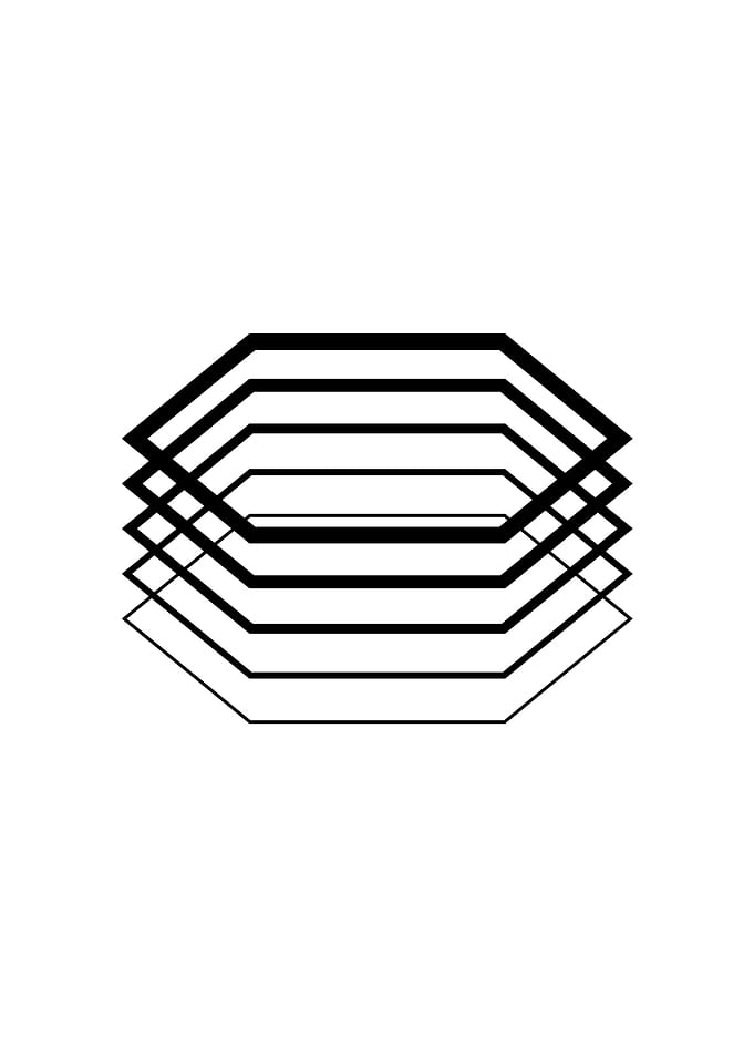 Black Geometric Glyph Rune