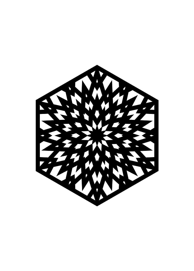 Black and White Glyph Rune