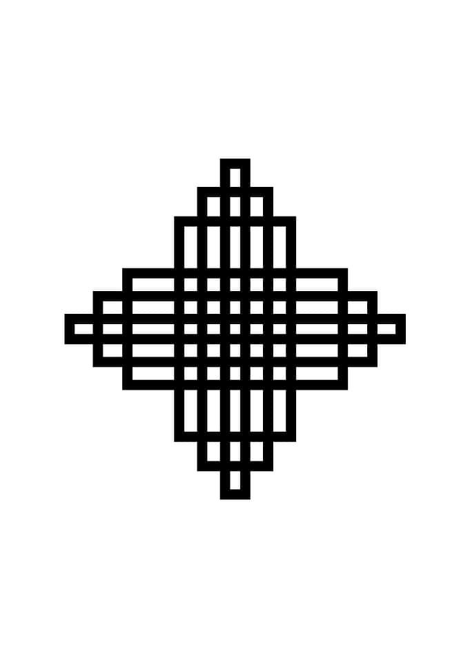 Black Geometric Glyph Rune