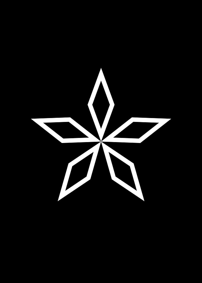 Black Geometric Glyph Rune