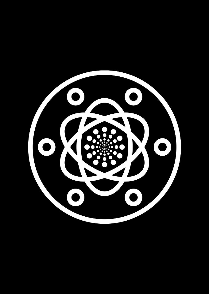 Black Geometric Glyph Rune