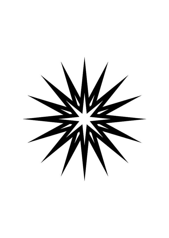 Black Glyph Mandala Rune