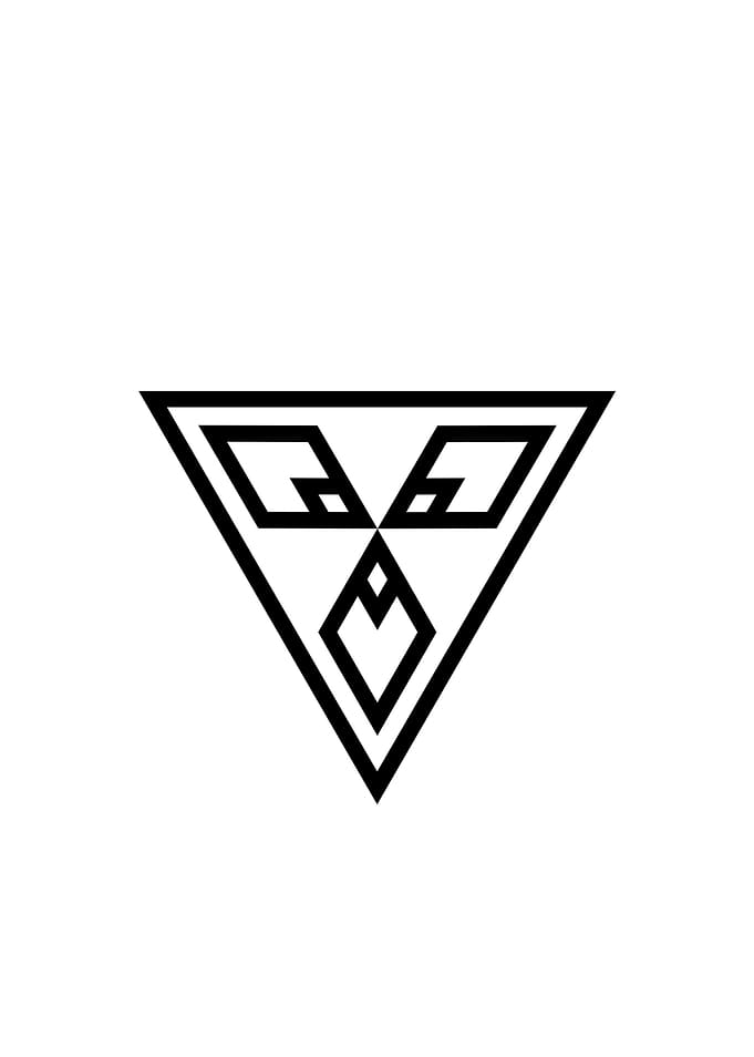 White Sacred Geometry Seal