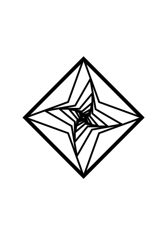 Black and White Glyph Rune