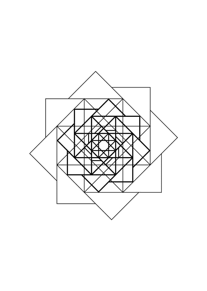 White Glyph Mandala Rune
