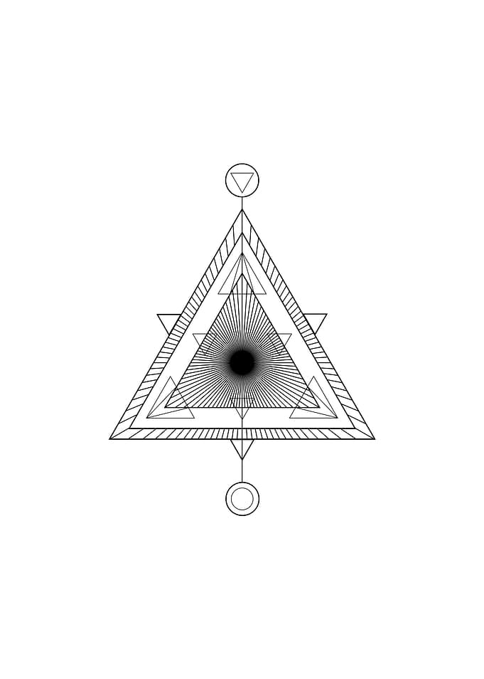White Sacred Geometry Seal