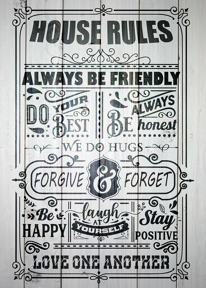 HOUSE RULES 01 WHITE WOOD