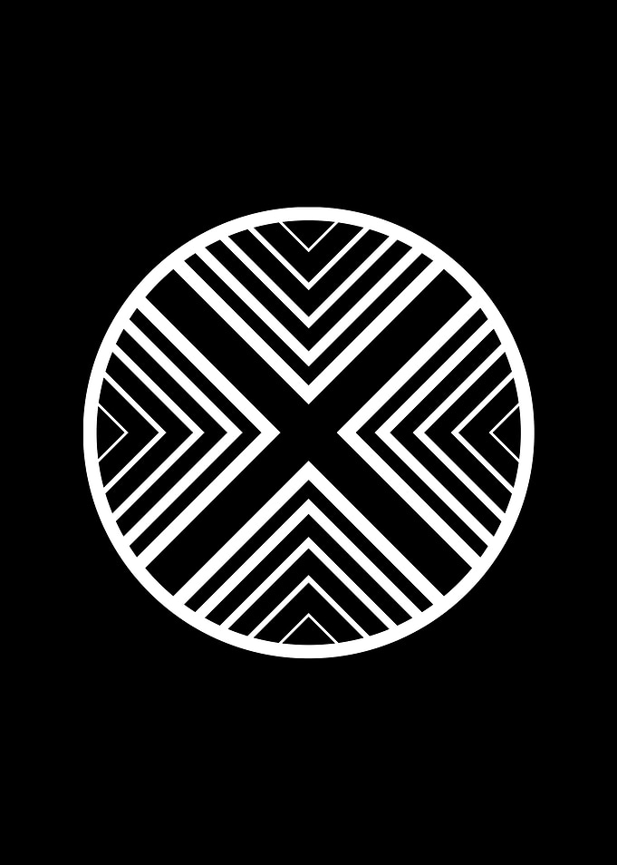 Black Glyph Mandala Rune