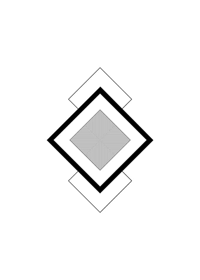 Minimalist Geometric Glyph