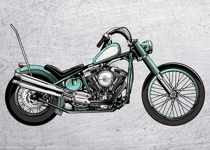 Motorbike Wall Poster 65