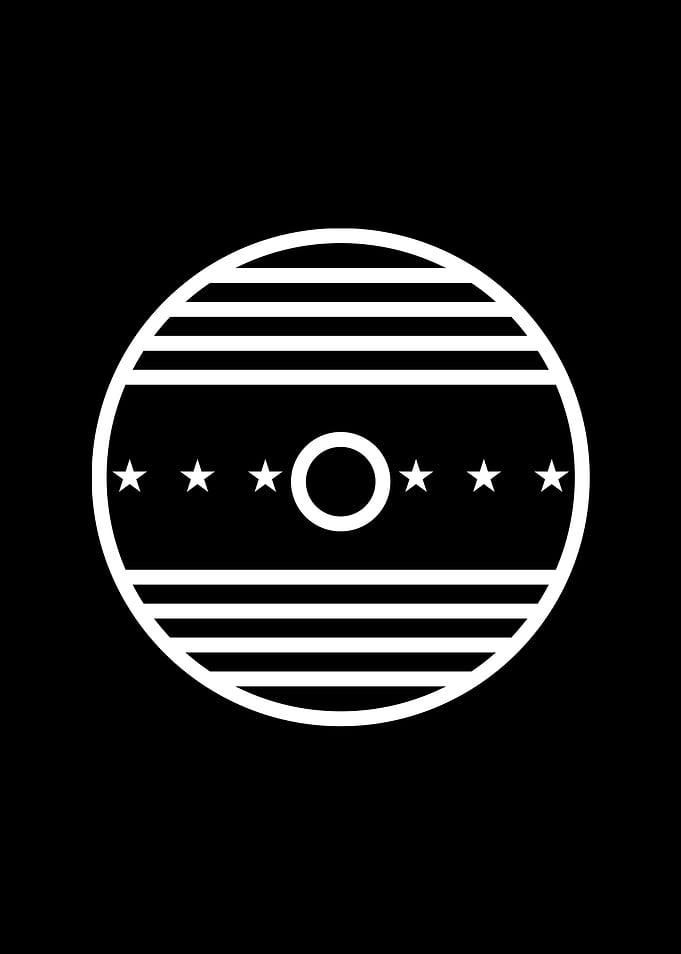 Black Glyph Mandala Rune