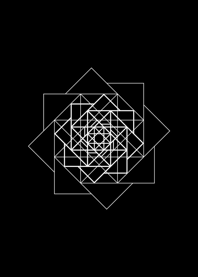 White Glyph Mandala Rune