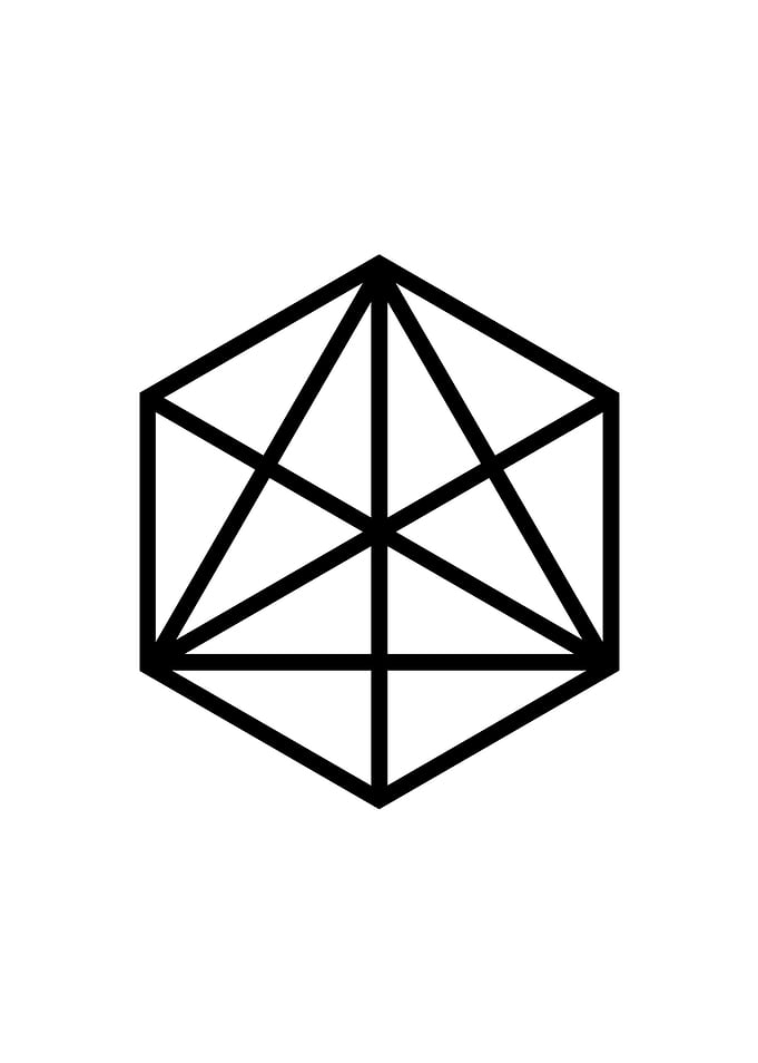 White Sacred Geometry Seal