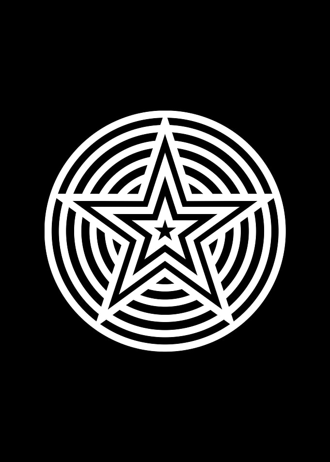 White Sacred Geometry Seal