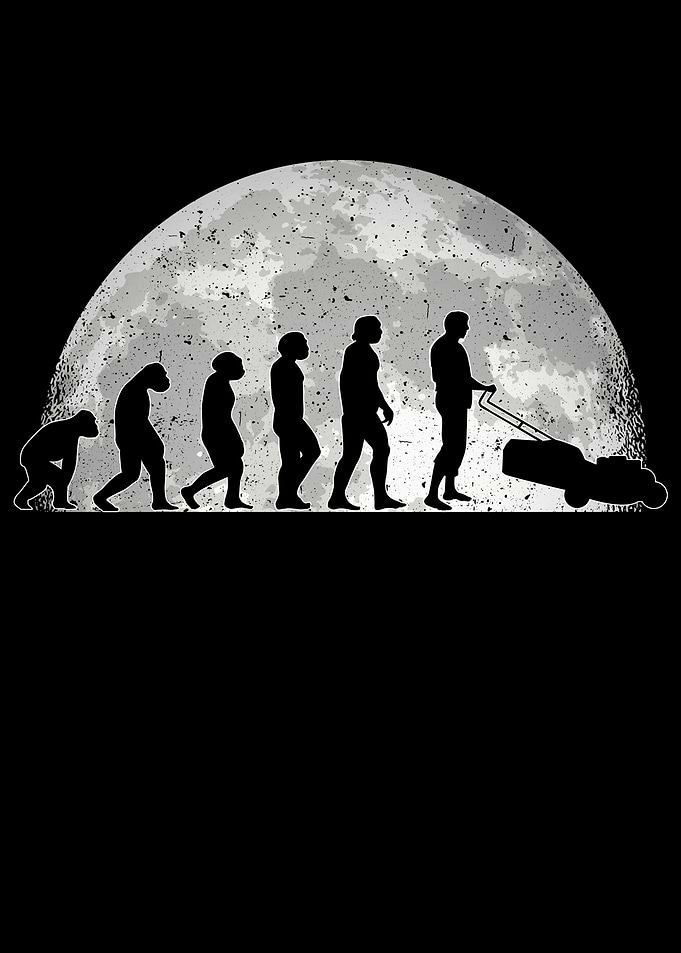 Lawn Mower Evolution Moon