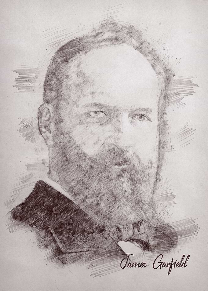 Sketch James A Garfield