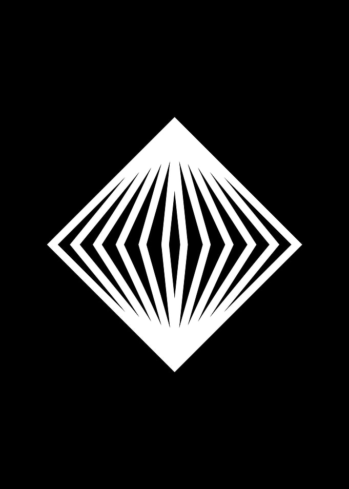 Black Geometric Glyph Rune