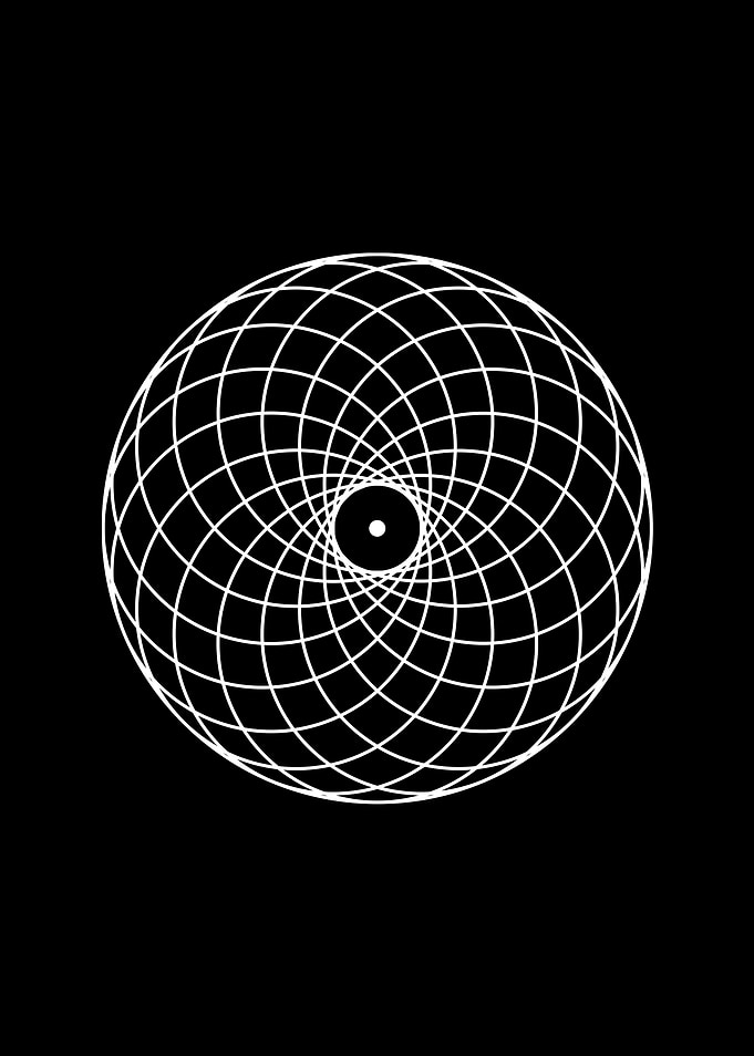 Black Glyph Mandala Rune