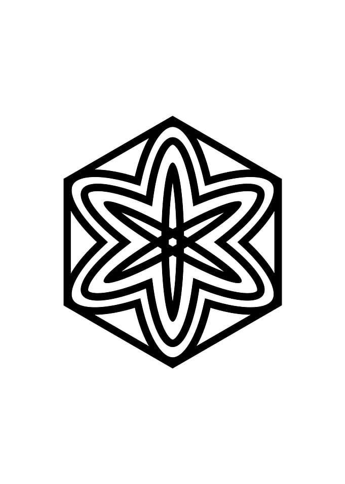 White Sacred Geometry Seal