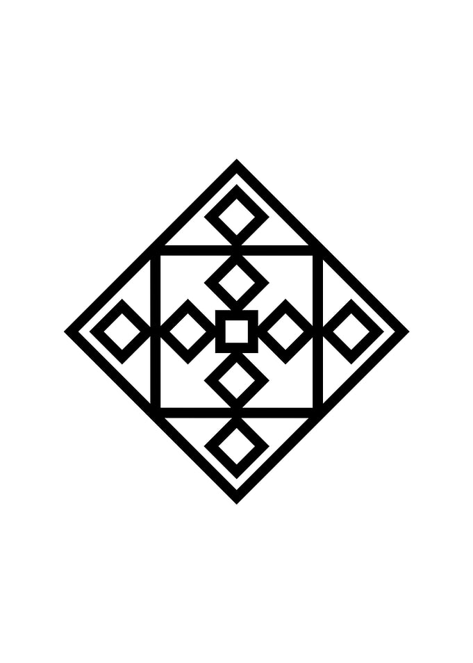 Black Sacred Geometry Rune