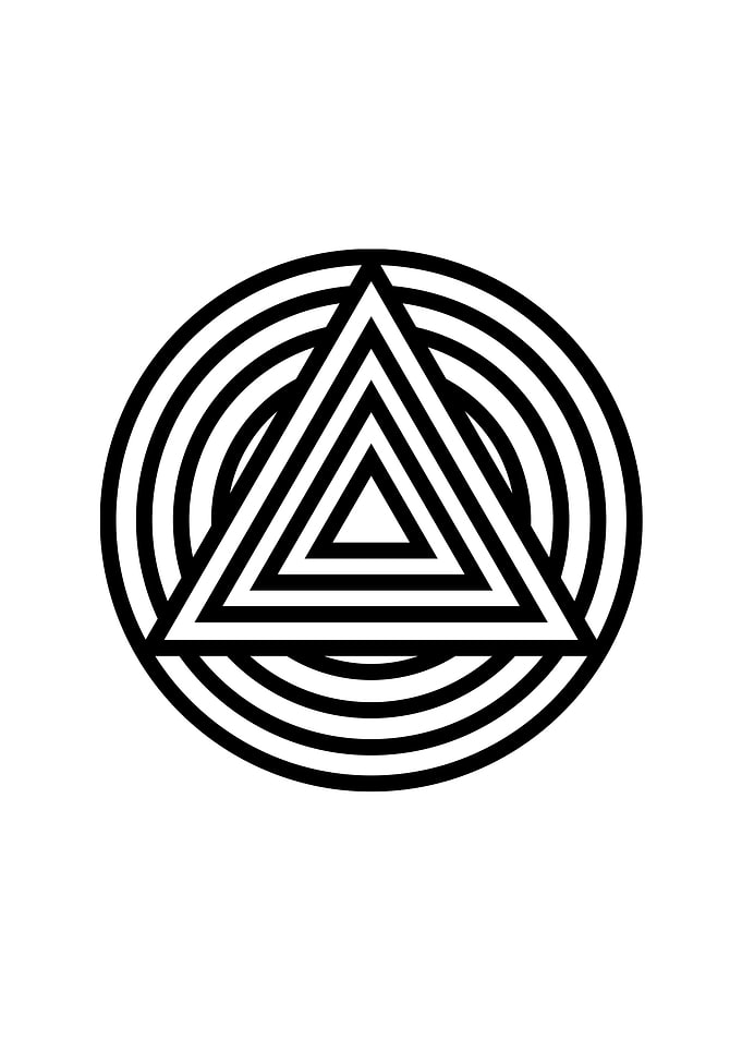 Black and White Glyph Rune