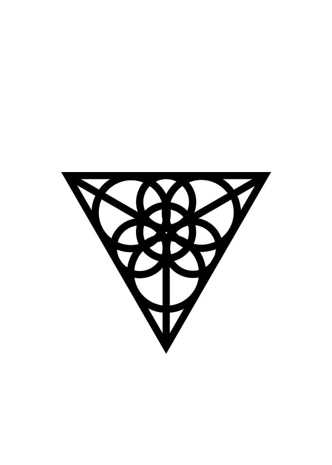 Black Geometric Glyph Rune