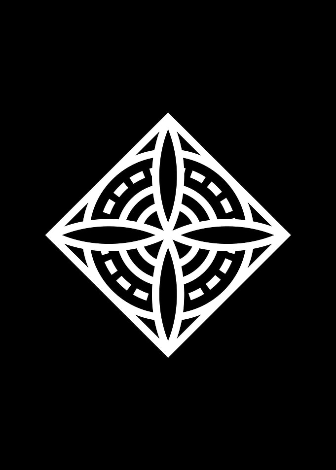 Black Geometric Glyph Rune