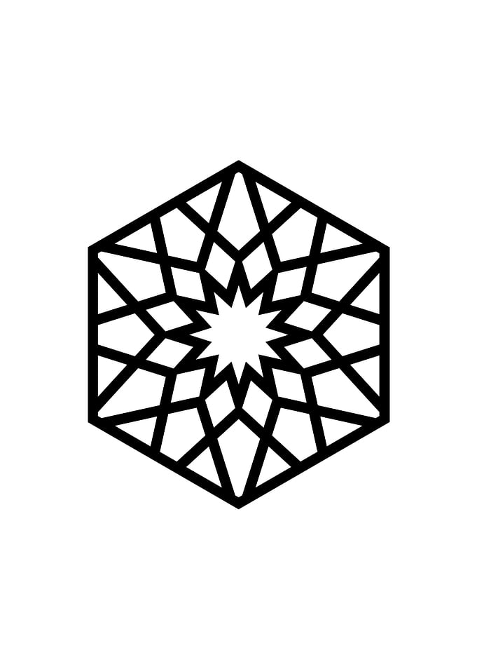 Black Sacred Geometry Rune