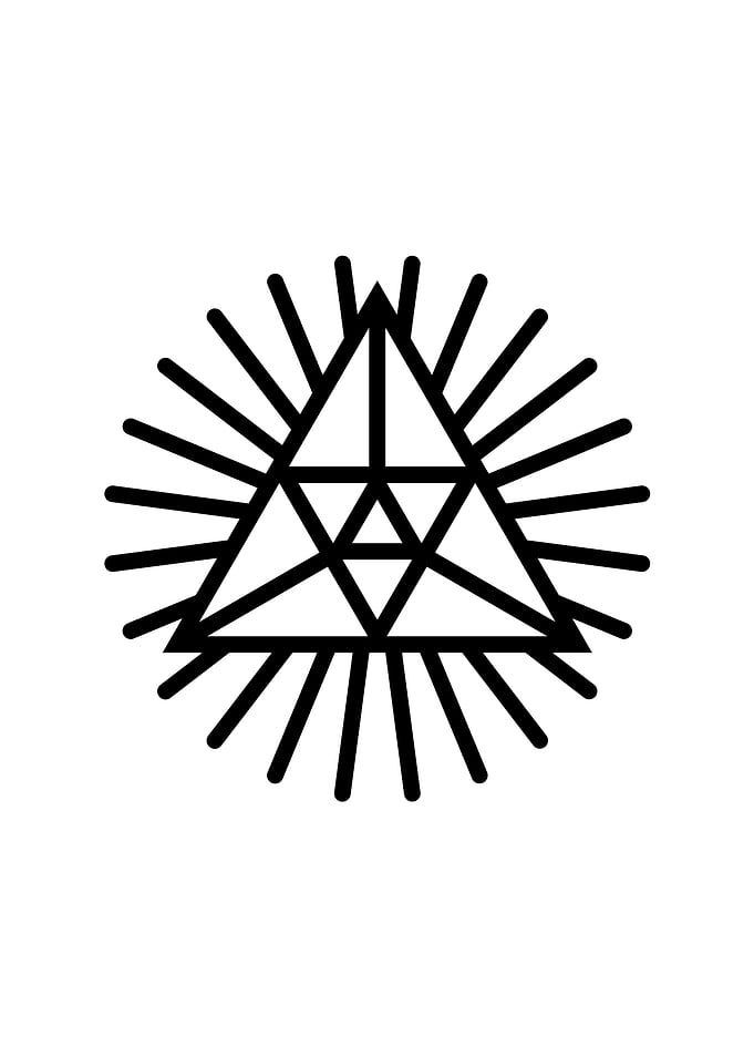 White Glyph Mandala Rune