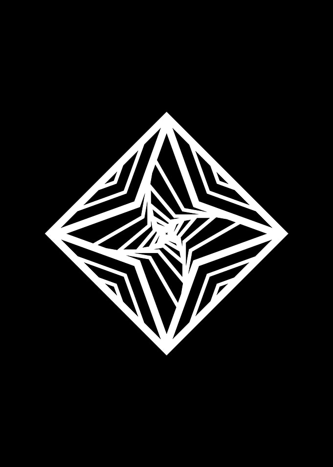 Black Sacred Geometry Rune