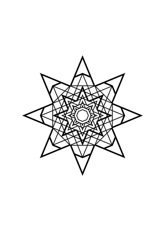 Black and White Glyph Rune