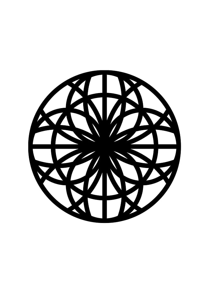 Black Sacred Geometry Rune